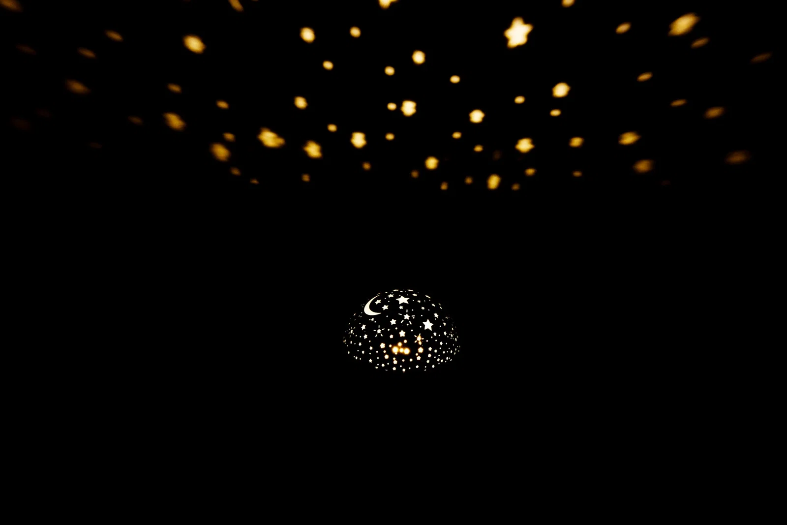 Close-up of the custom Constellation Night Light's logo imprint area