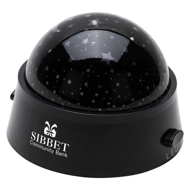 Custom Constellation Night Light shown powered on, branded projector light pattern detail