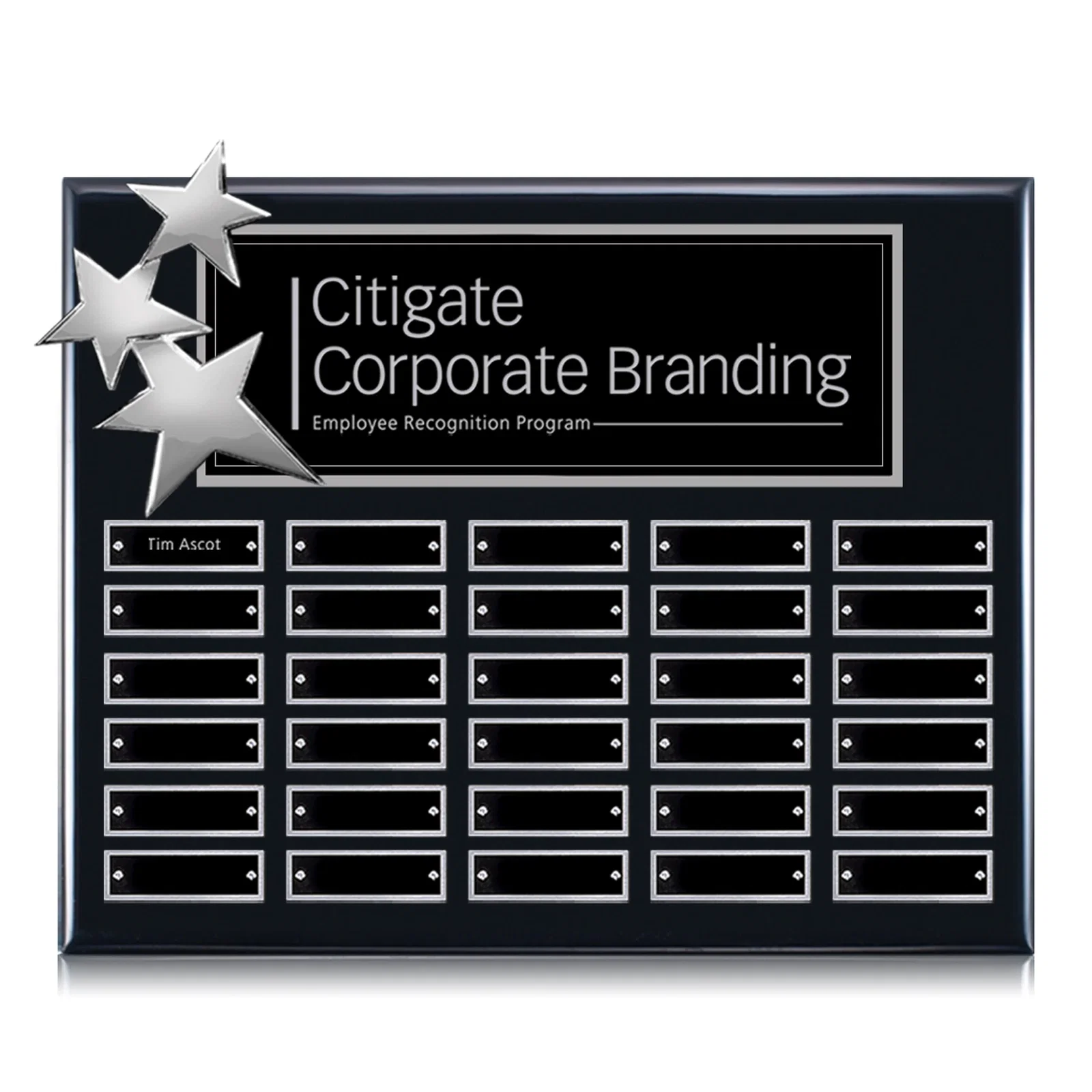 Personalized Piano Finish Perpetual Plaque With Constellation Star Ornaments for graduation ceremonies
