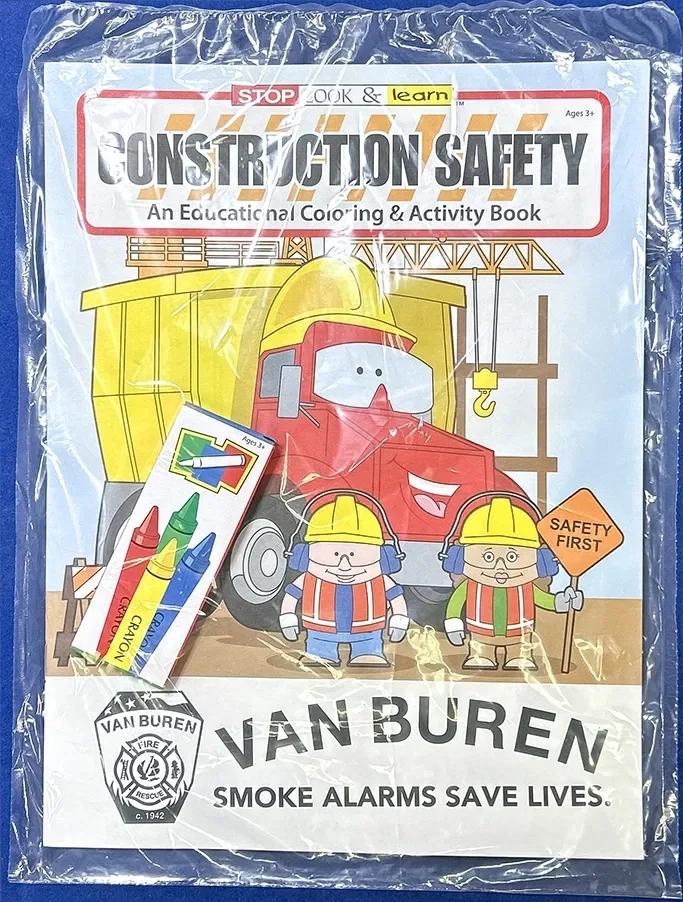 Construction Safety Coloring Book — view 3
