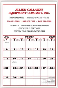 Contractor's 12 Sheet Wall Calendar