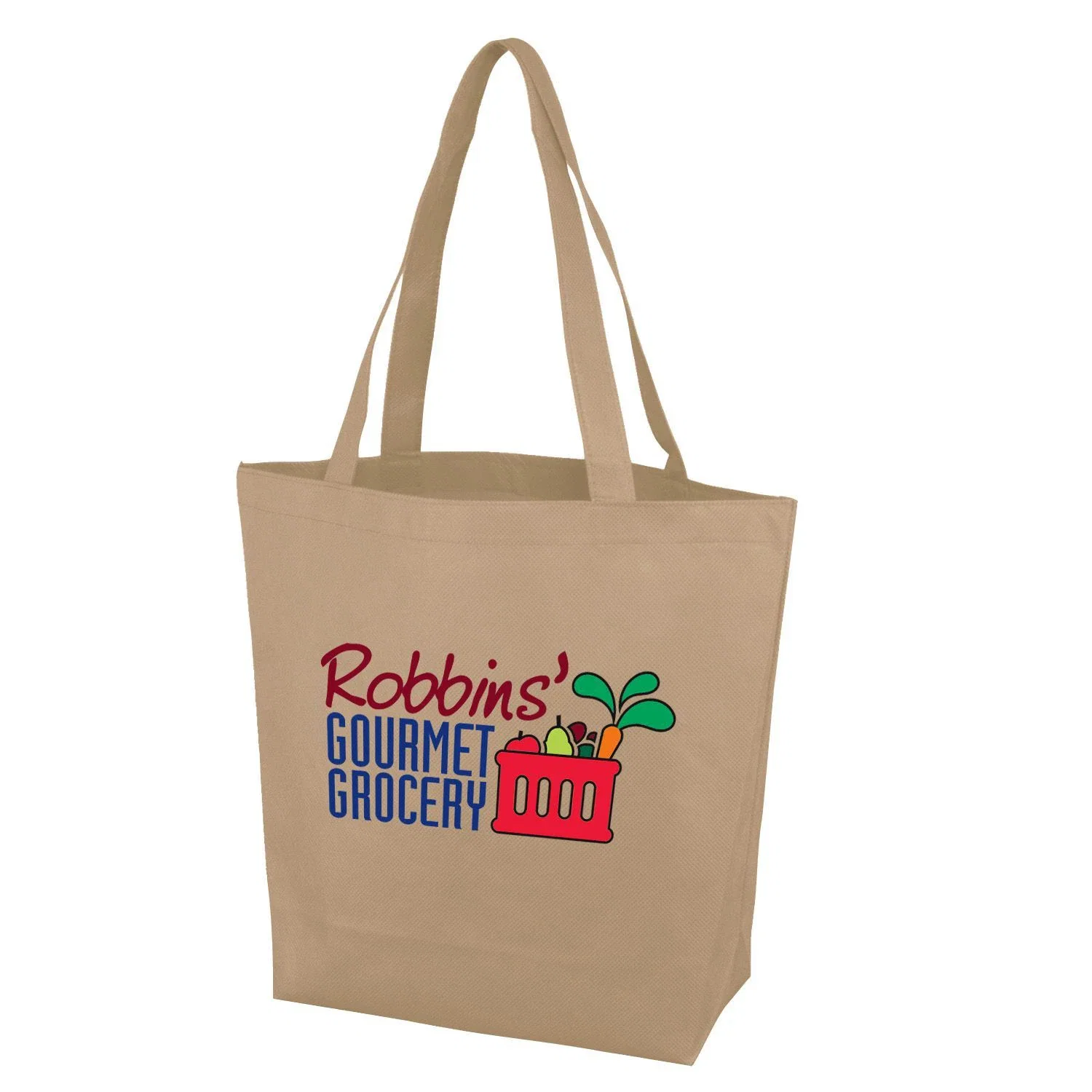 Imprinted Convention Tote — Brown — view 3