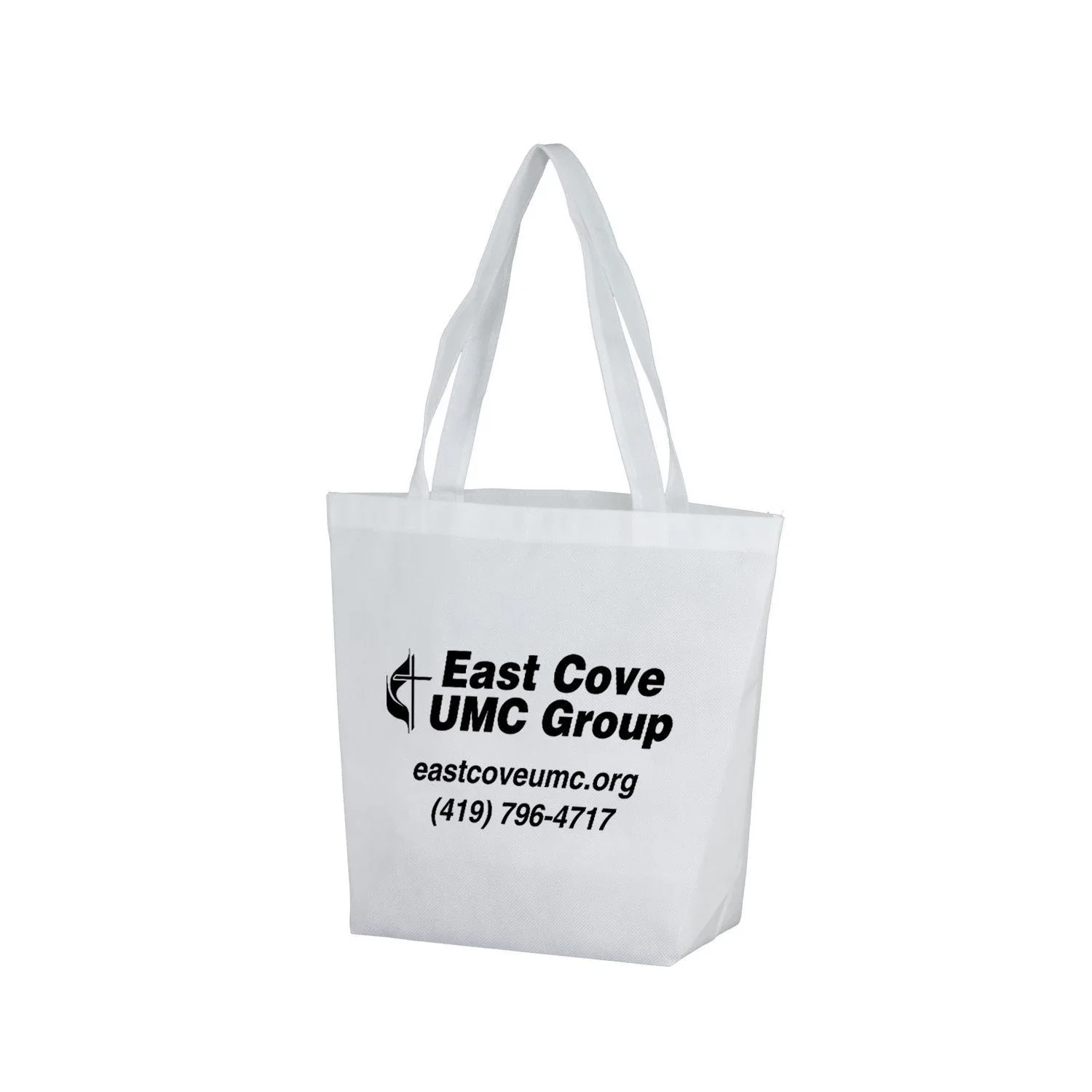 Imprinted Convention Tote — White — view 4