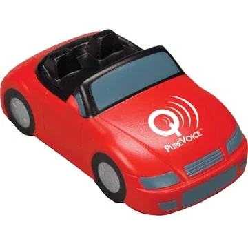 Convertible car stress reliever, squeezable polyurethane promotional stress toy
