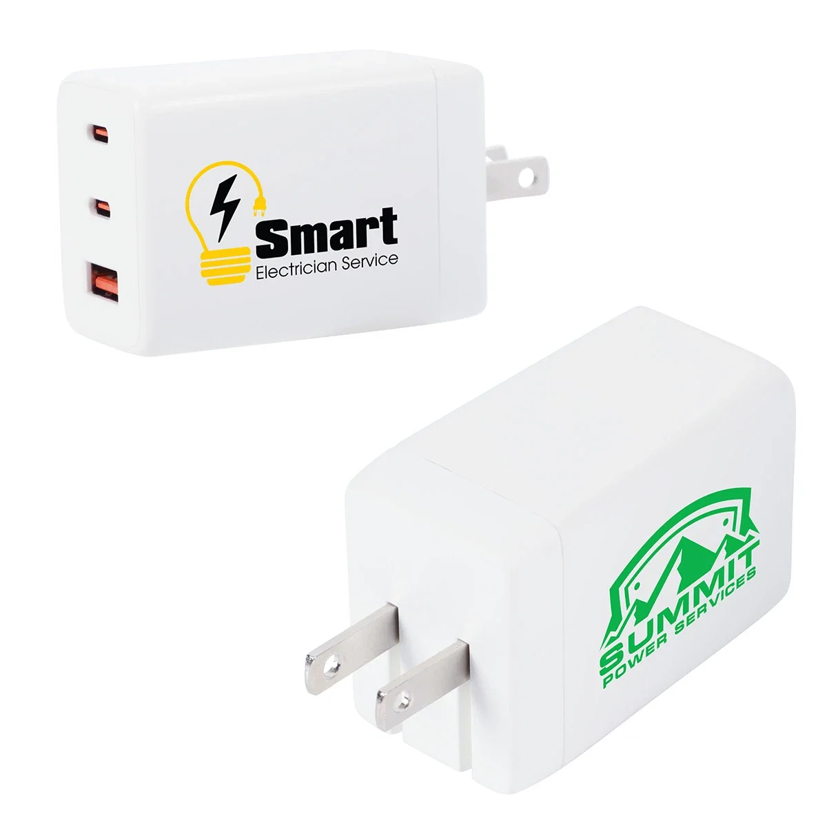 Side profile of the Convoy Wall Charger showing its folding plug prongs