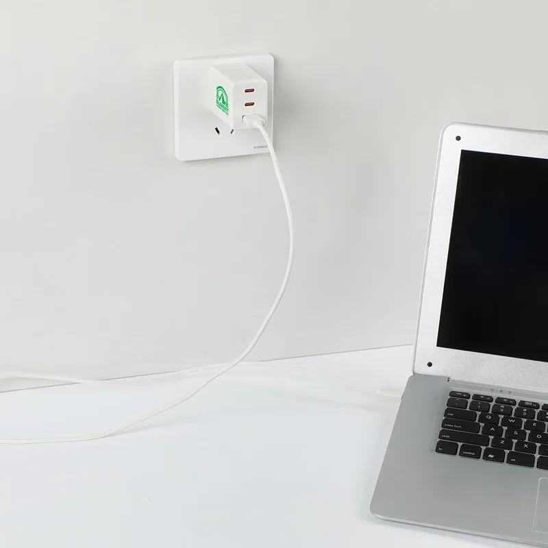 Close-up of the custom logo imprint area on the Convoy Wall Charger