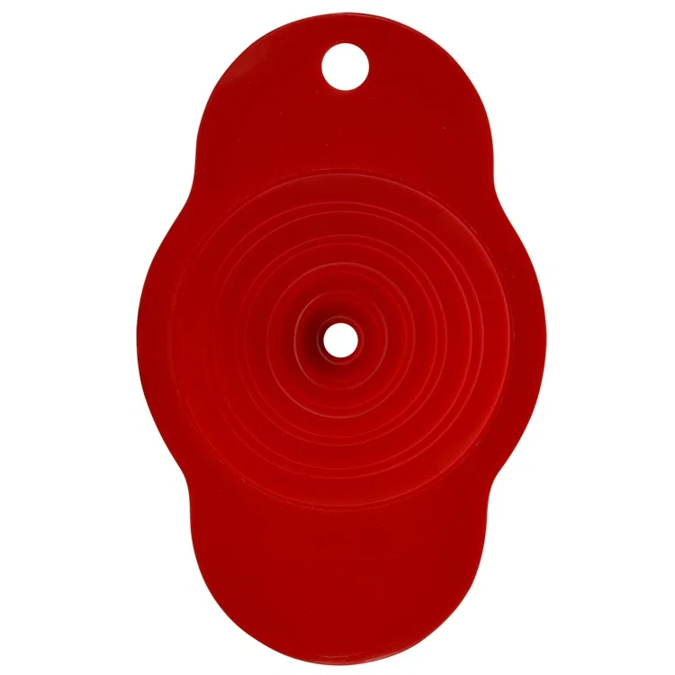 Cook's Choice Collapsible Silicone Funnel. Collapsible silicone funnel for filling bottles and pantry jars, view 4
