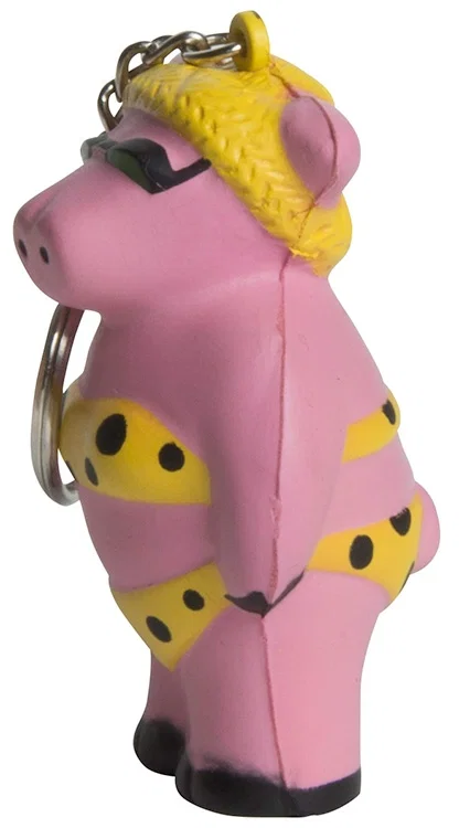 Cool Beach Pig Keyring Stress Reliever — view 4