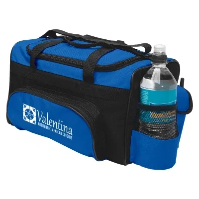Black cooler bag with a boxy fourteen-inch body