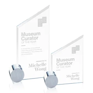 Starfire Crystal Award on an Aluminum Corner Disk