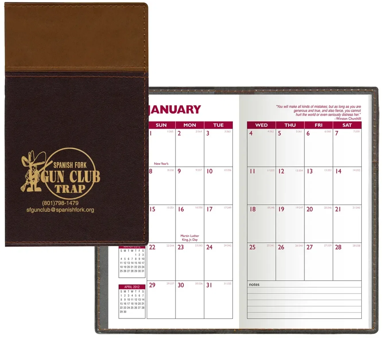 Customized Cordova Planner - Two-Tone Vinyl Soft Cover — view 2