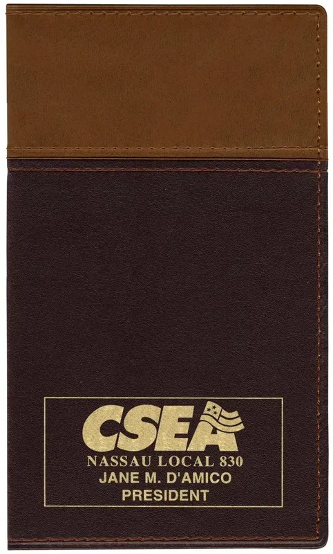 "Customizable "Cordova" Two-Tone Vinyl Soft Cover Planner