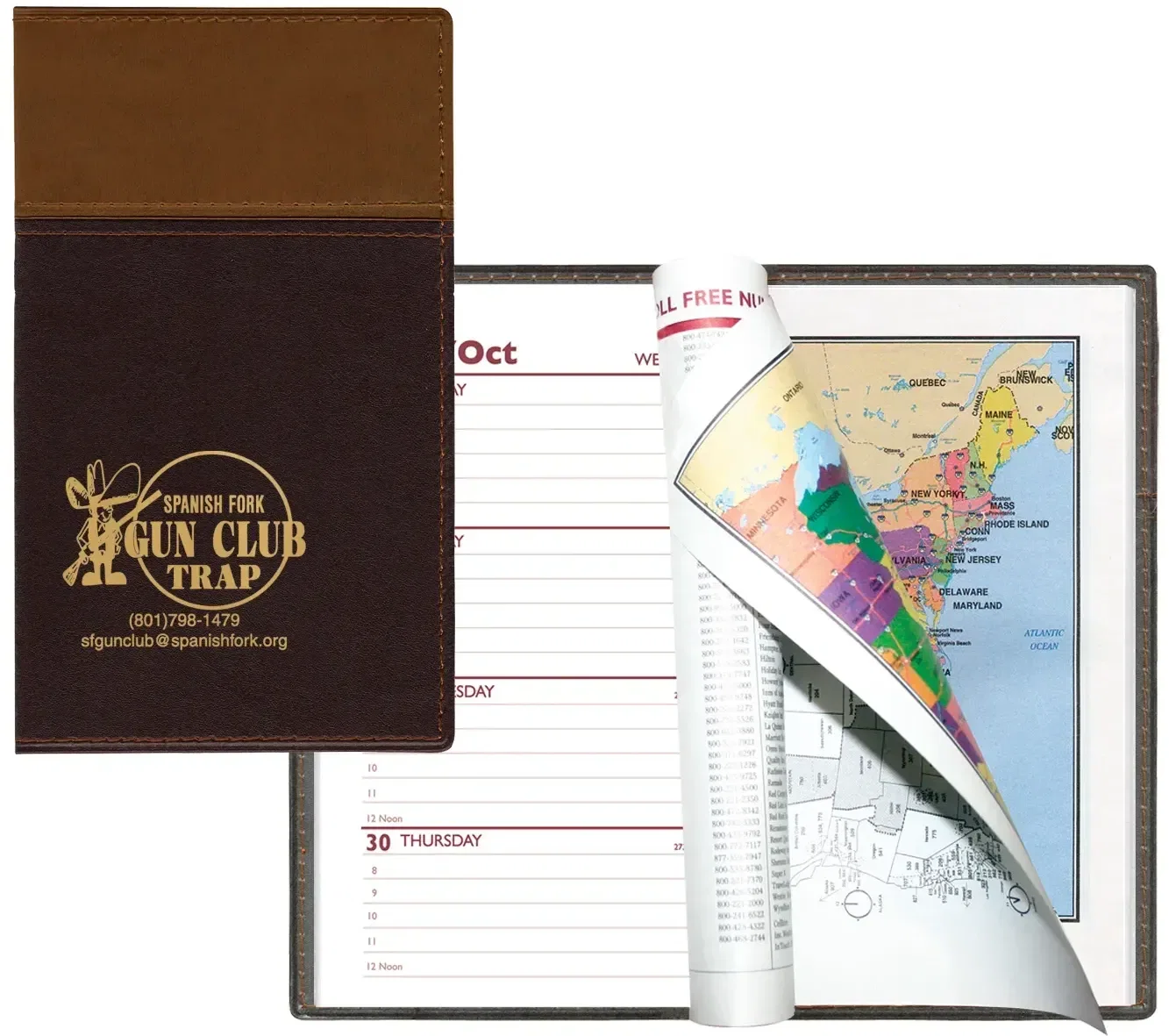 Custom Logo Planner - Cordova Two-Tone Vinyl Soft Cover — view 2