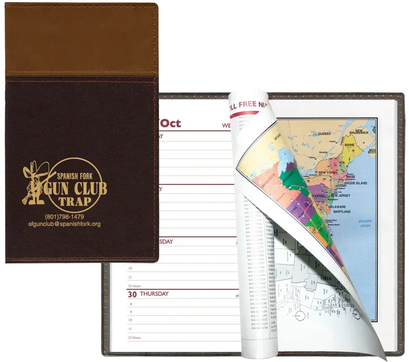 Custom Logo Planner - Cordova Two-Tone Vinyl Soft Cover — view 2