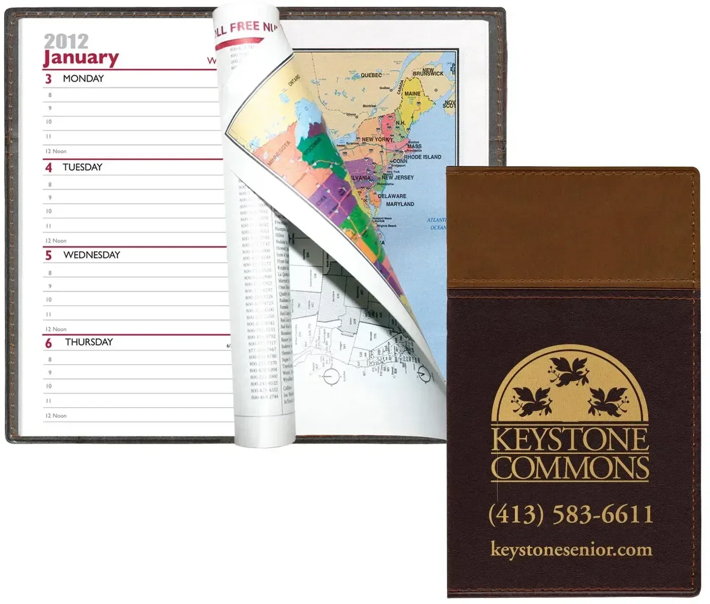 "Custom Cordova" Two-Tone Vinyl Soft Cover Planner — view 2
