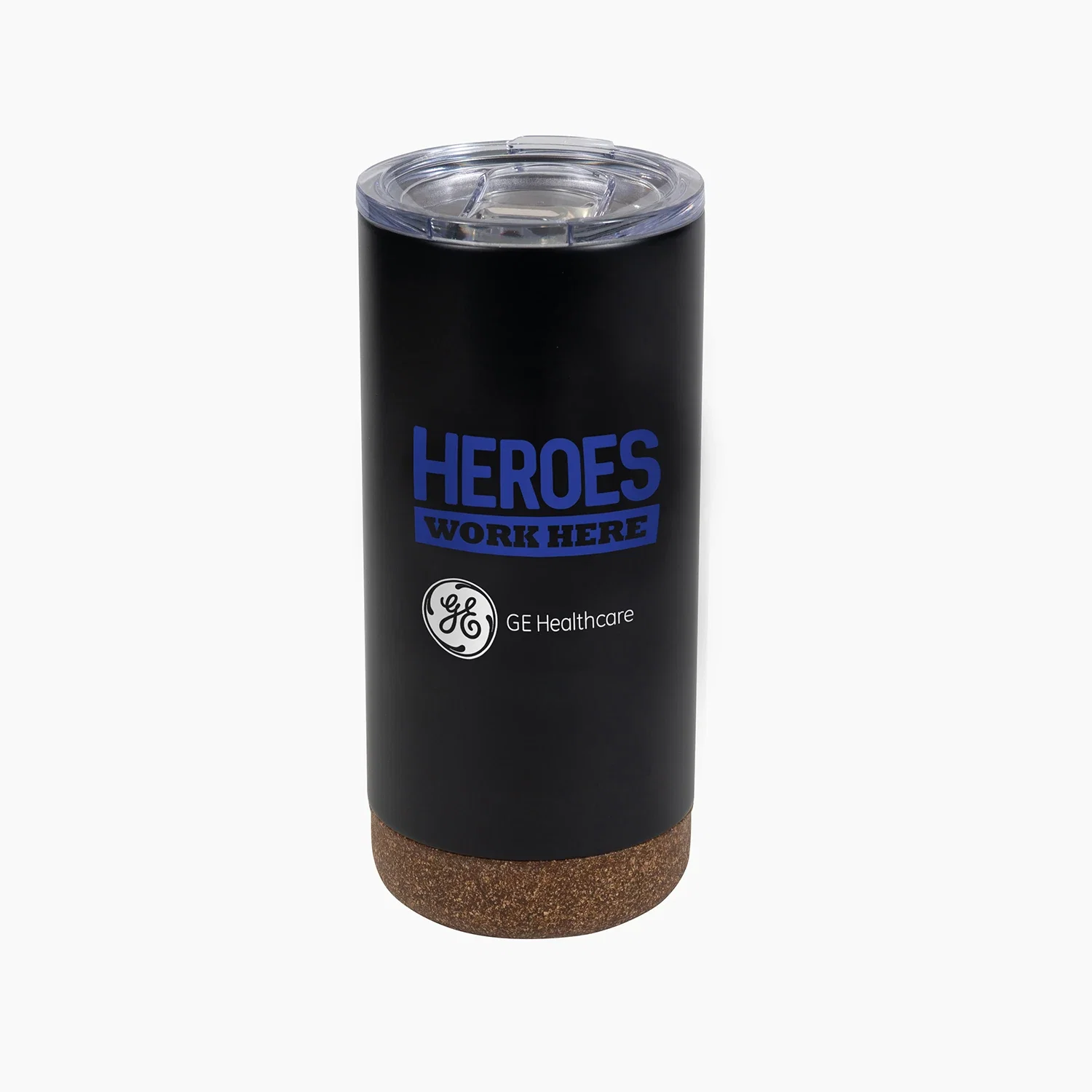 Cork Bottom 16oz Stainless Steel Vacuum Tumbler — Black — view 4