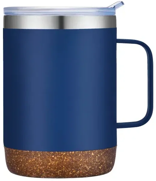 Personalized Vacuum Mug (14 oz.) with Cork Bottom — view 3