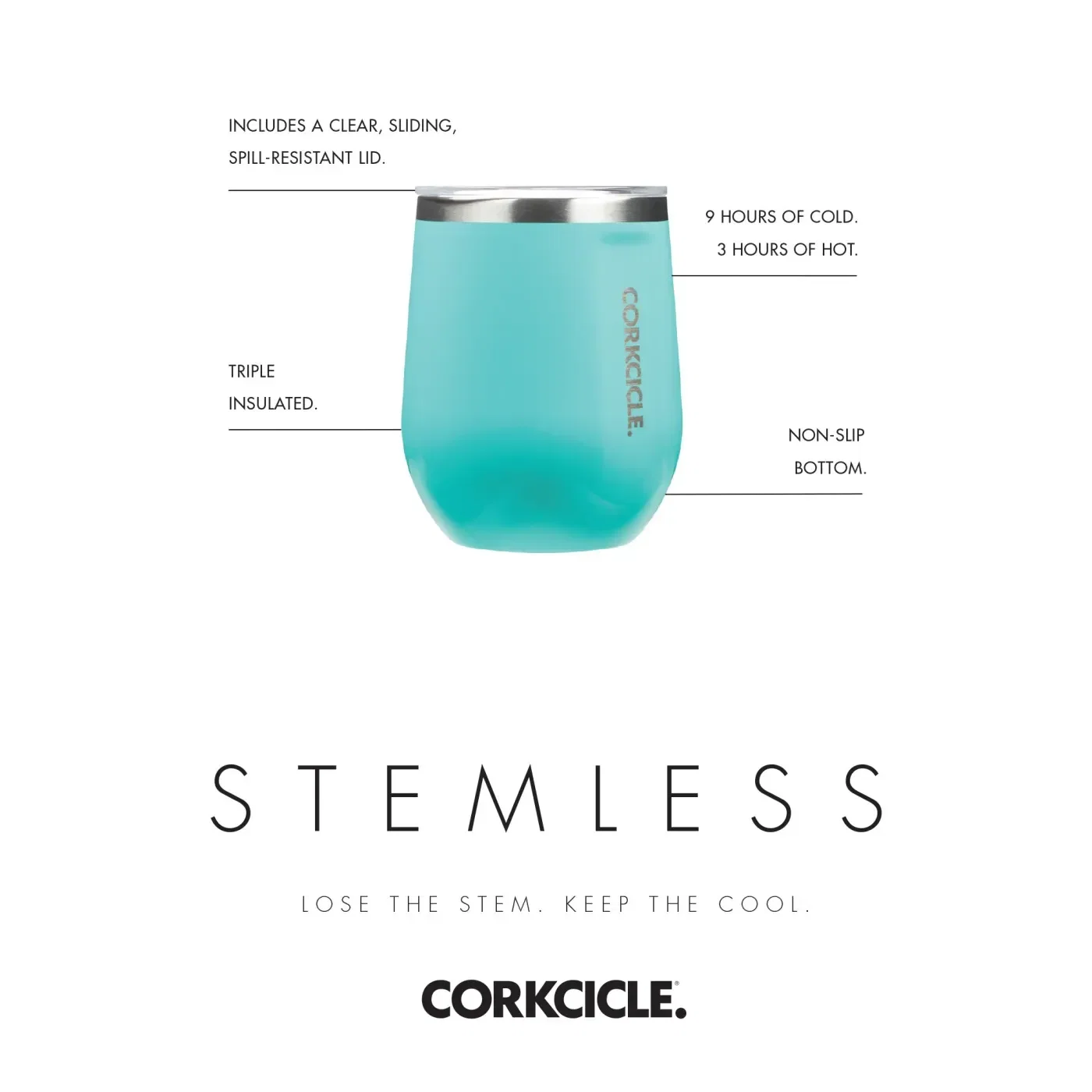 CORKCICLE® Stemless Wine Cup Gift Set — view 3