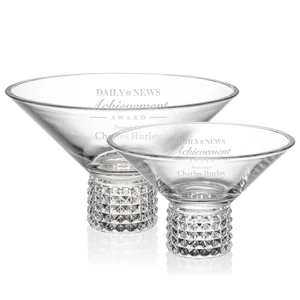 Lead Free Crystalline Bowl with Studded Foot