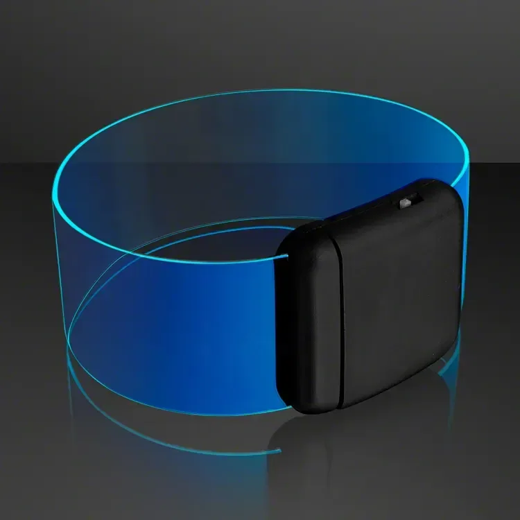Cosmic Blue LED Magnetic Clasp Bracelets — view 2