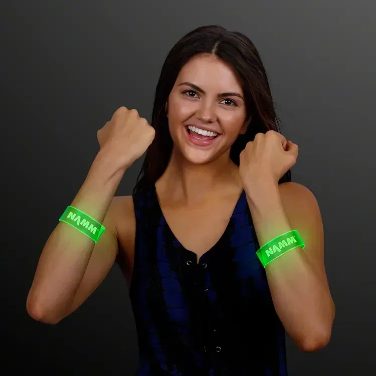 Cosmic Green LED Magnetic Clasp Bracelets — view 3
