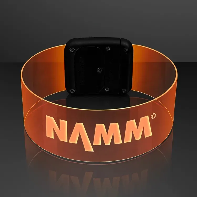 Cosmic Orange LED Magnetic Clasp Bracelets — view 2