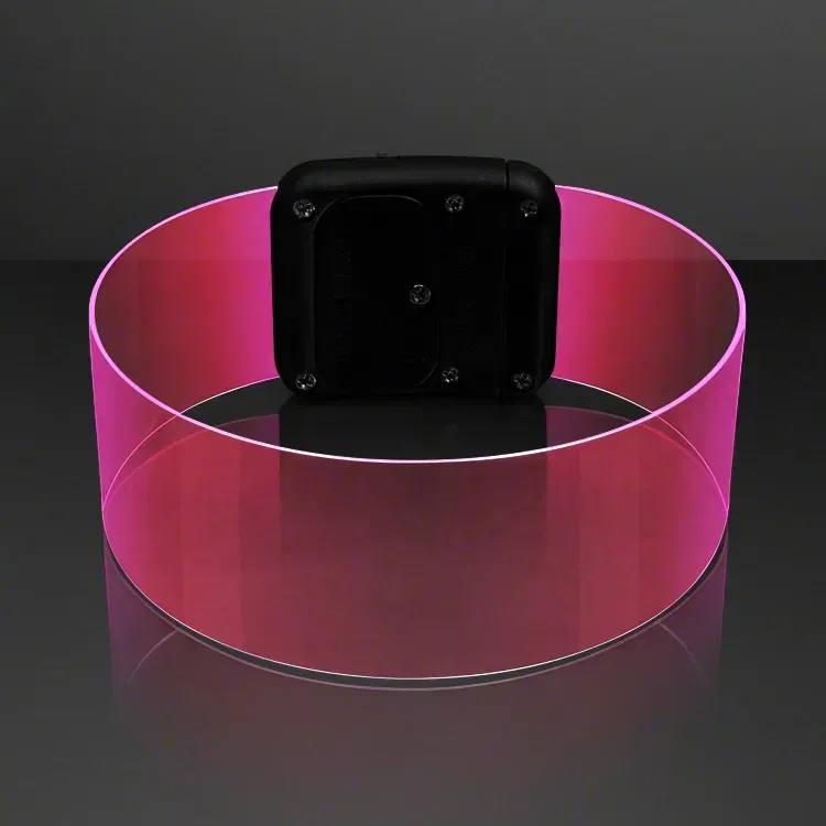 Cosmic Pink LED Magnetic Clasp Bracelets — view 2