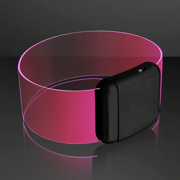 Cosmic Pink LED Magnetic Clasp Bracelets — view 3