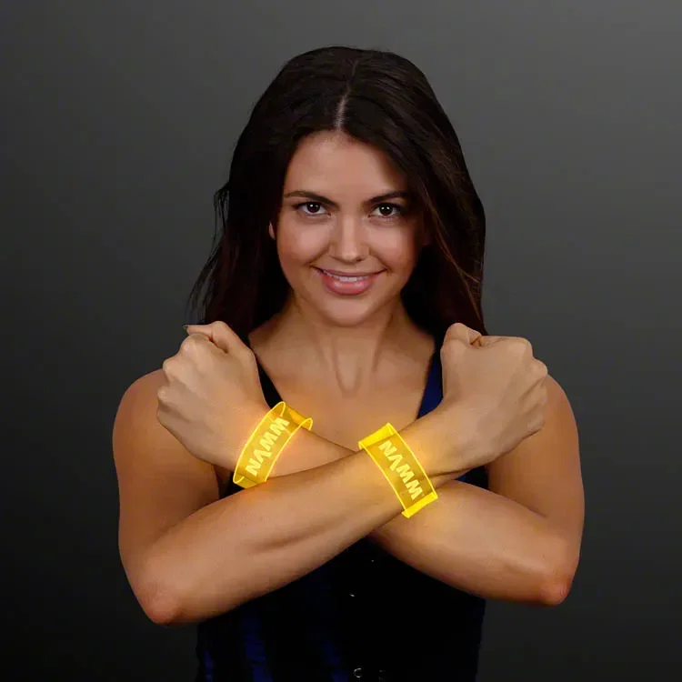 Cosmic Yellow LED Magnetic Clasp Bracelets — view 2