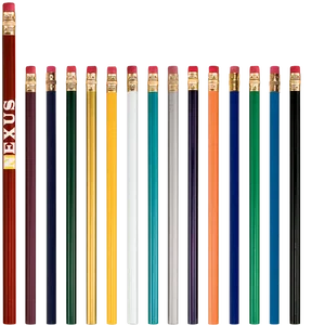 Custom Colorful Graphite Pencil - Latex Free Eraser - 24 HR Rush (up to 10,000 qty)