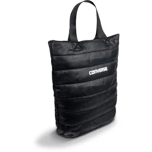 Quilted Nylon Tote Bag with Built-In Travel Pouch, Zipper