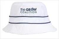 Cotton Bucket Hat with Trim — view 3
