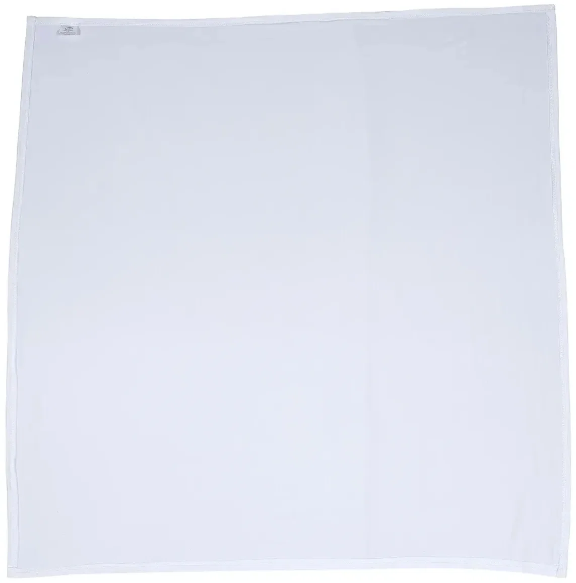 Custom branded Cotton Feel swaddle baby blanket folded to show soft cotton-feel texture