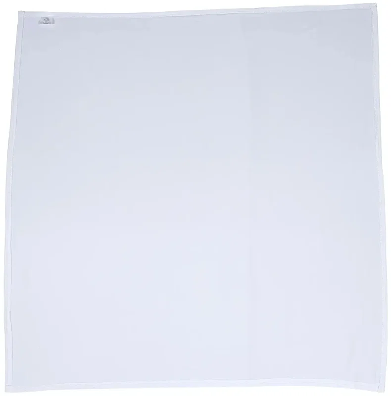 Custom branded Cotton Feel swaddle baby blanket folded to show soft cotton-feel texture