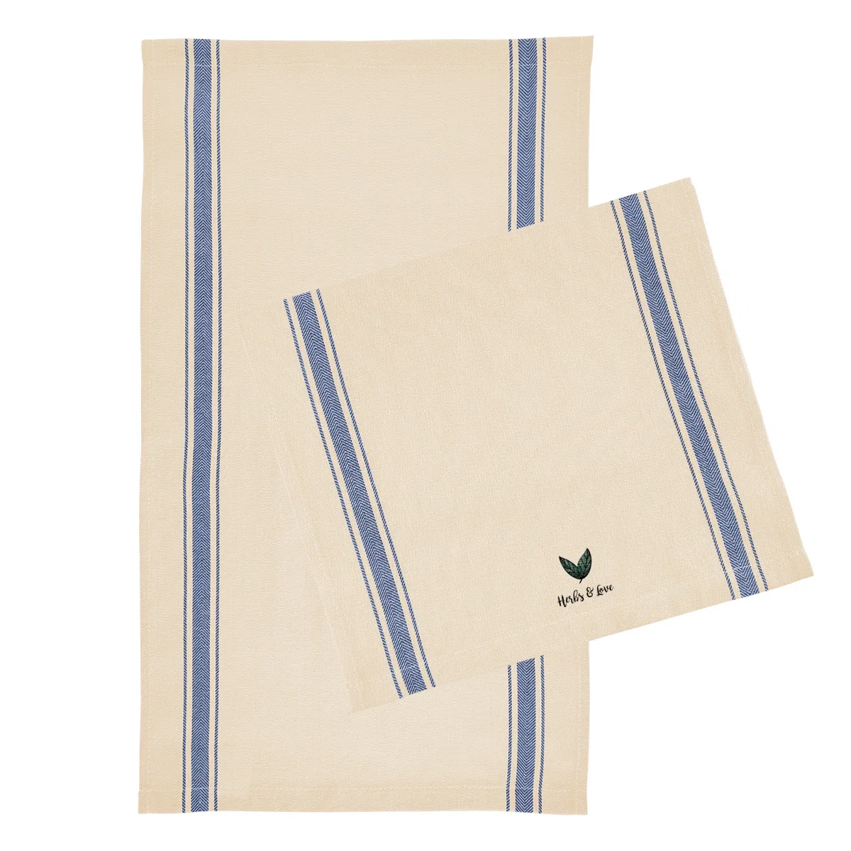 Folded neatly to show its fourteen inch width
