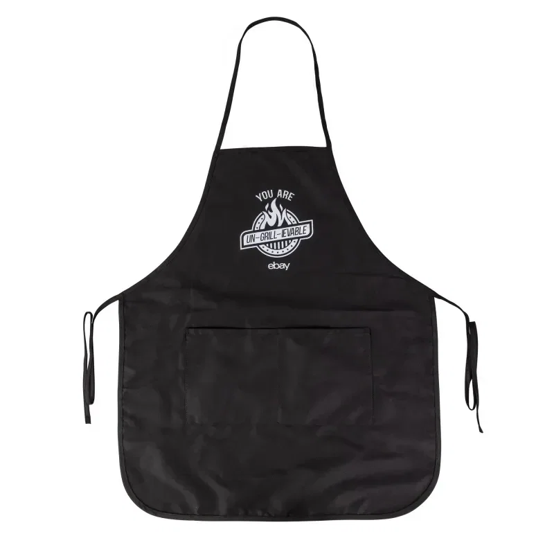 Cotton Twill Apron With Long Round Bottom — view 3