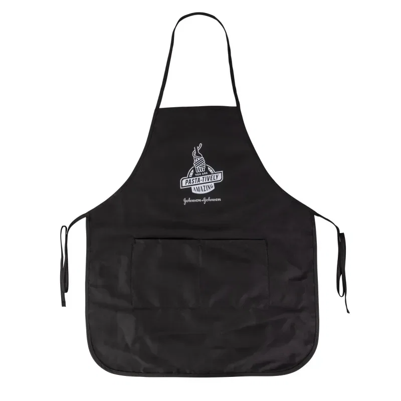 Cotton Twill Apron With Long Round Bottom — view 4