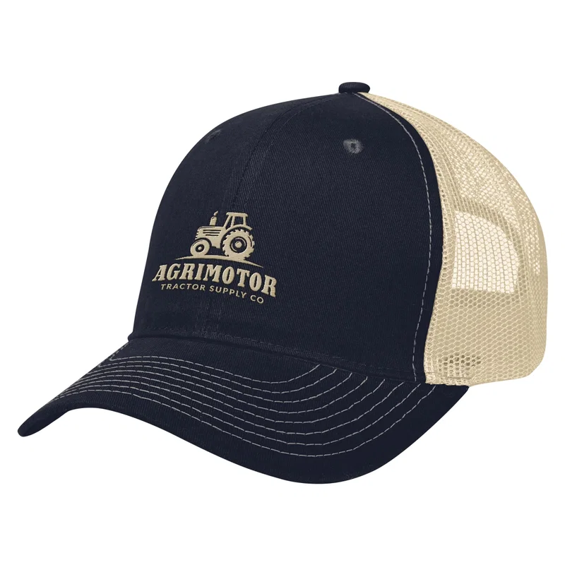 Custom Printed Cotton Twill Mesh Back Cap — view 12