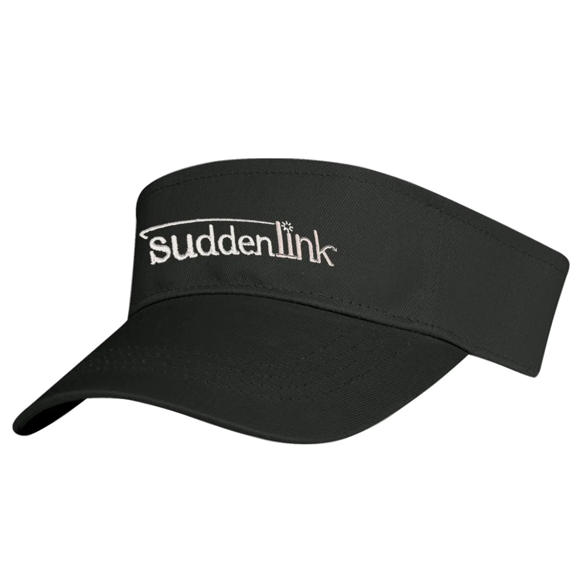 Front view of the visor showing its clean sweatband