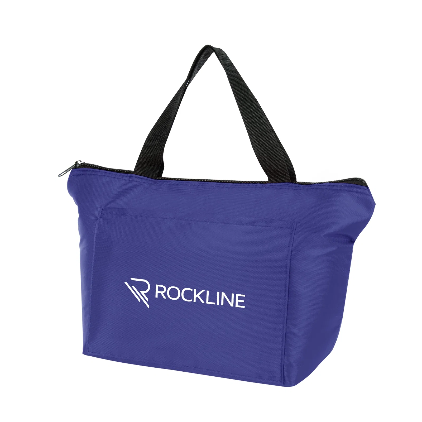 Insulated lunch bag with a zippered main compartment