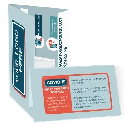 Covid-19 Info Card With Sanitizer Gel — view 7