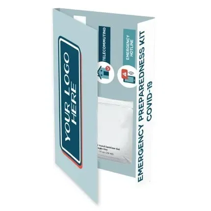 Covid-19 Info Card With Sanitizer Gel — view 8