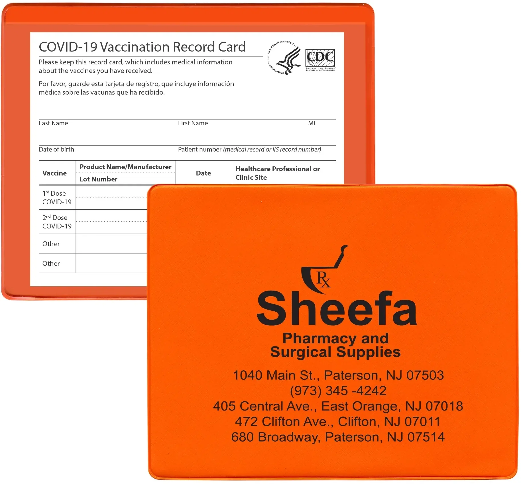 Custom Vaccine Card Holder — view 2