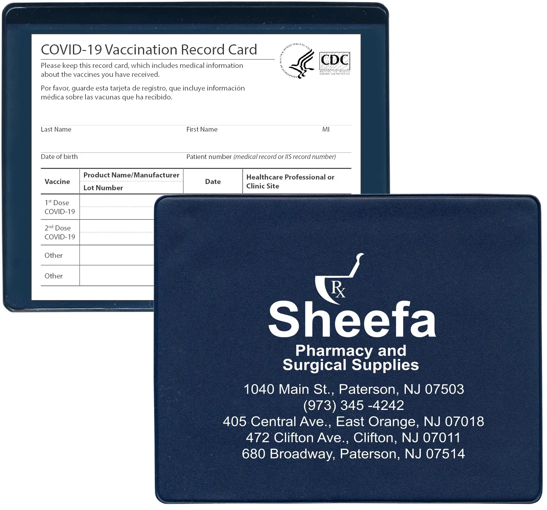 Custom Vaccine Card Holder — view 3