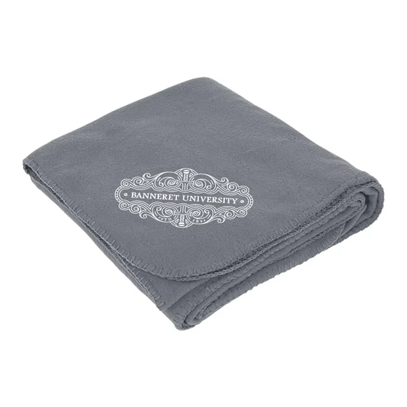 Personalized Cozy Fleece Blanket - 50" x 60" Unfolded — view 5