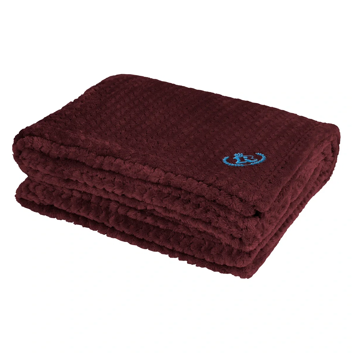 Corner of the throw showing the finished edge