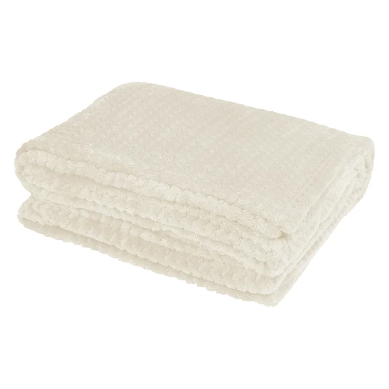 Cozy Plush Blanket With Woven Patch — view 9