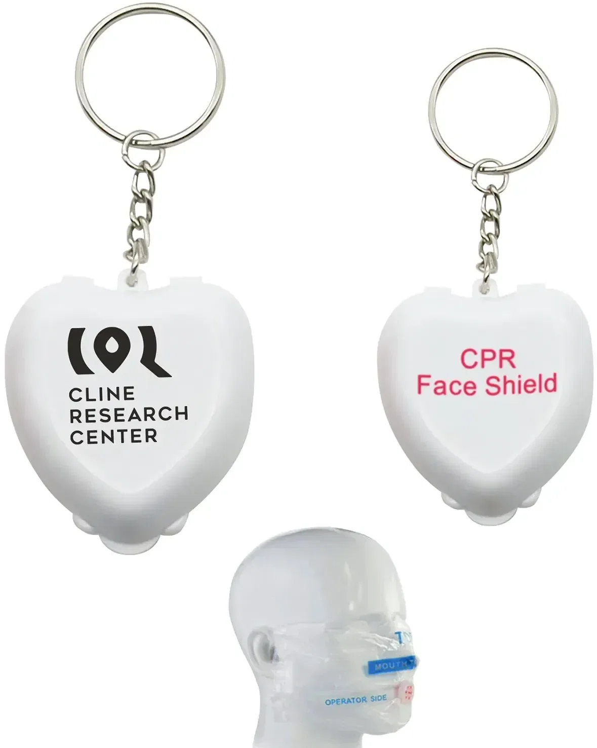 Personalized CPR Mask Key Chain — view 2