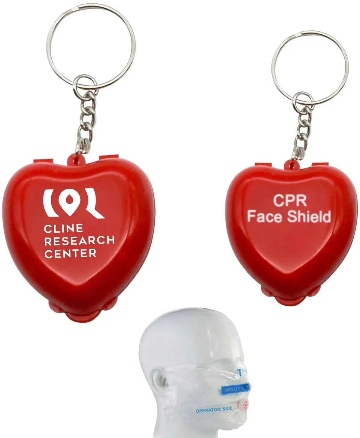 Personalized CPR Mask Key Chain — view 3