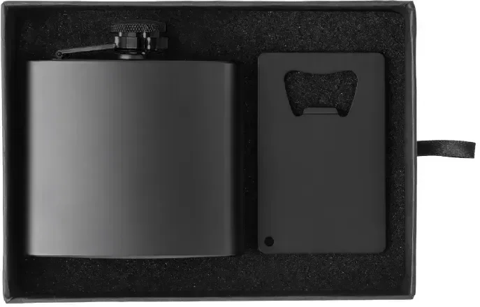 Customized Flask and Bottle Opener Gift Set - 5 oz. — view 3